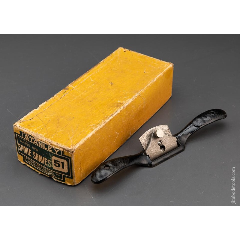 STANLEY No. 51 Flat Bottom Spoke Shave NEAR MINT in Original Box – 93926