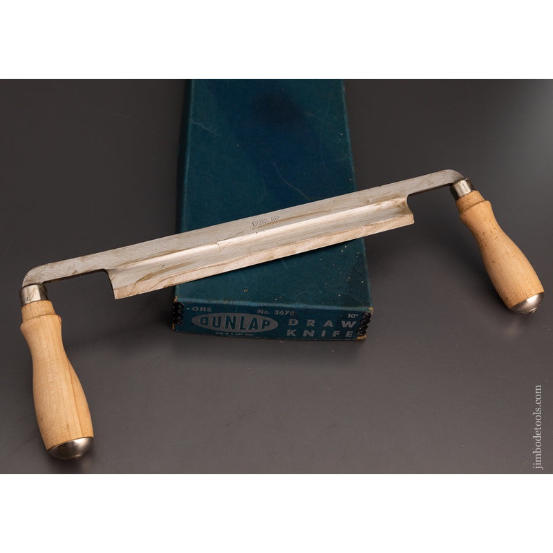 10 Inch DUNLAP No. 3678 Draw Knife Mint in Box — 103916