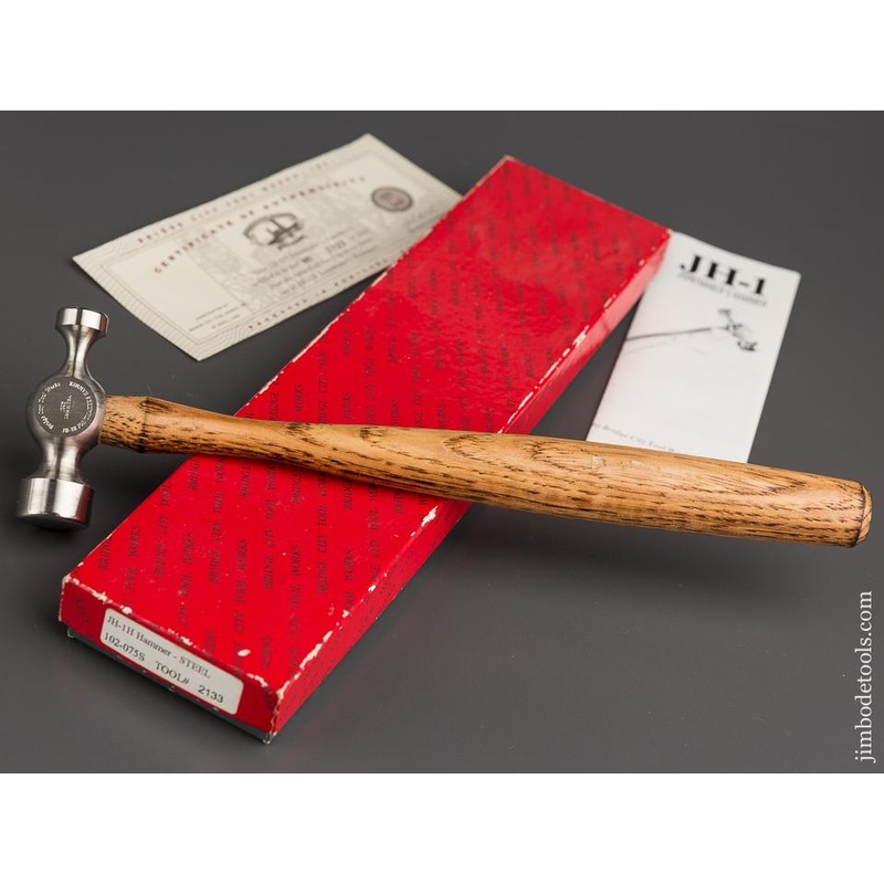 1995 BRIDGE CITY TOOL WORKS JH-1H Joint maker’s Hammer MINT in Original Box — 78816
