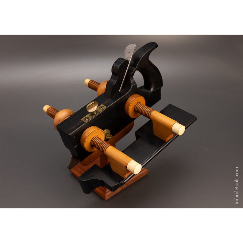 Stunning Solid Ebony & Boxwood Screw Arm Plow Plane – EXCELSIOR 113805 – AS OF NOV 6