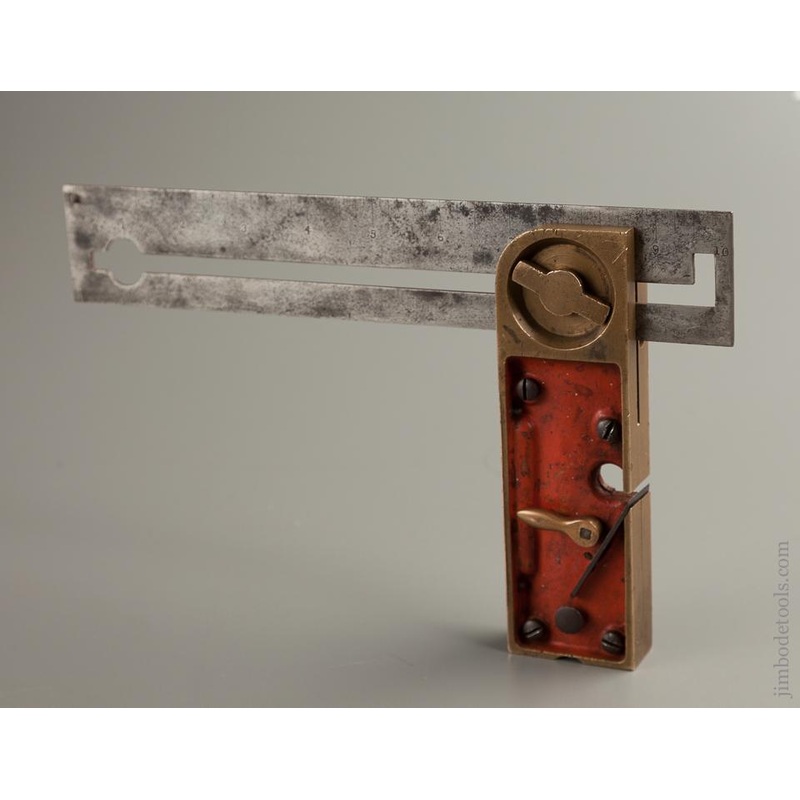 Super Rare! CARROLL THOMAS  Patent January 10, 1882 Nine inch Combination Bevel, Try Square, Rabbet Plane, Level & Marking Gauge! FINE & FLAWLESS – 76265 –