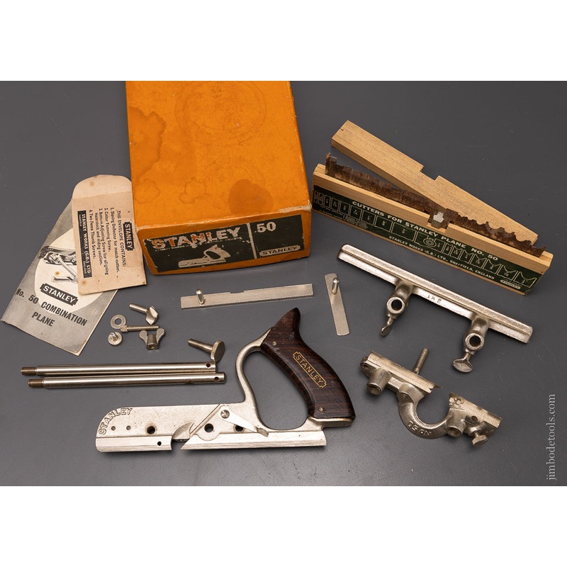 100% Complete STANLEY No. 50 Combination Plane Mint in Box – 107345