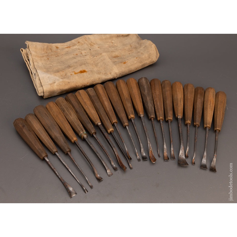 20 Fine Detail Carving Chisels All by C. MAIER – 113981