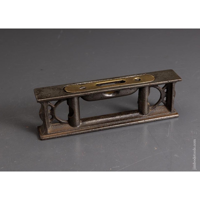 Very Rare SPRINGFIELD LEVEL & TOOL CO. Ornate 6 inch Iron Level – 95982
