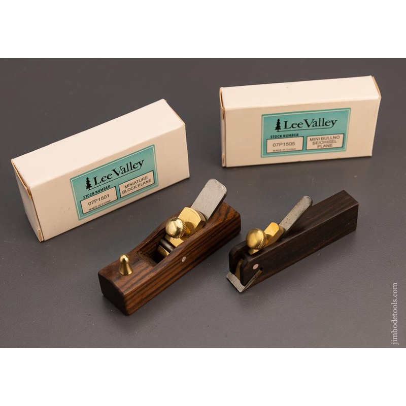 2 Long-Discontinued LEE VALLEY Miniature Planes – 100019