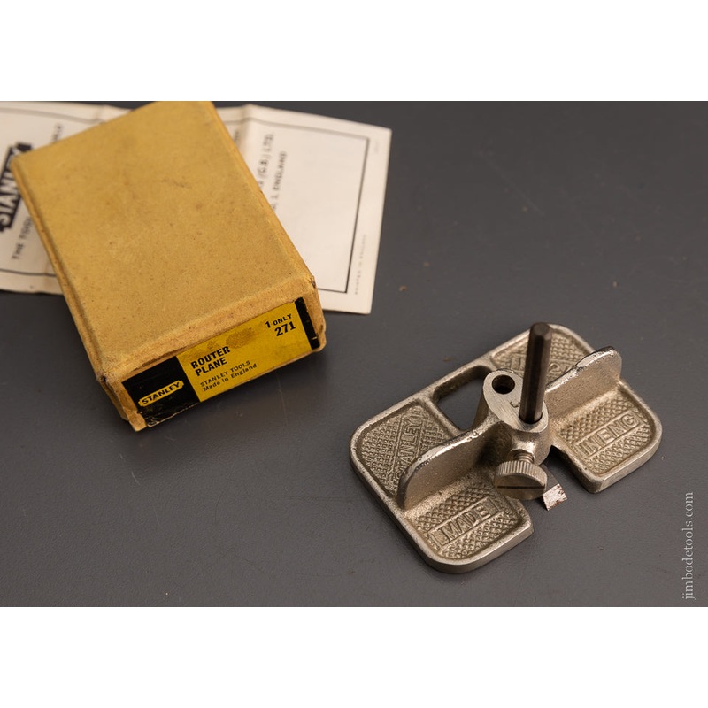 STANLEY No. 271 Router Plane Mint in Box – 105231