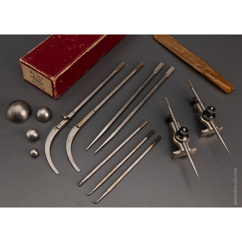 STARRETT No. 59-F Trammel Points Mint in Box – 106848