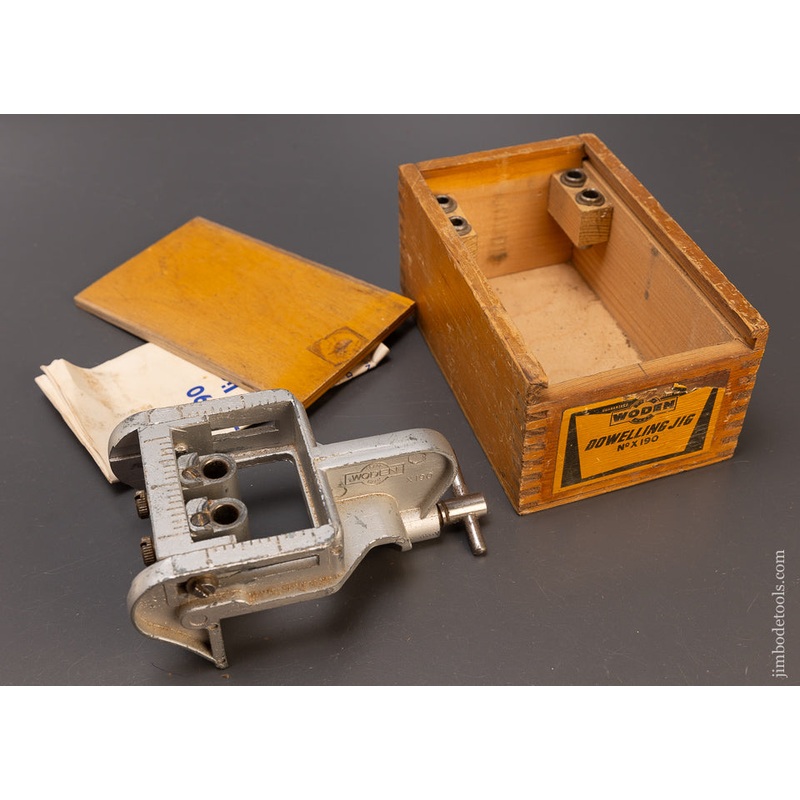 WODEN No. X190 Doweling Jig 100% Complete in Original Box — 110449