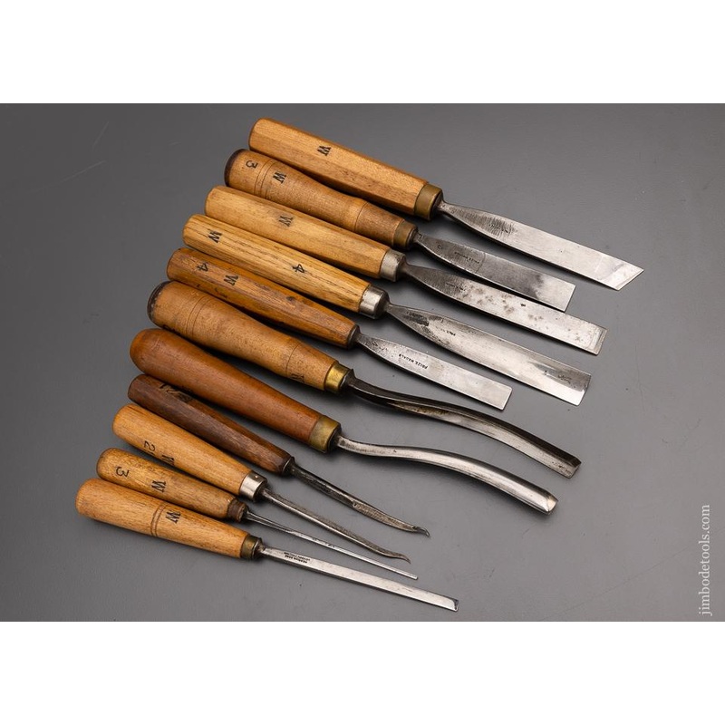 11 Wonderful HERRING BROS. Carving Chisels – 97275