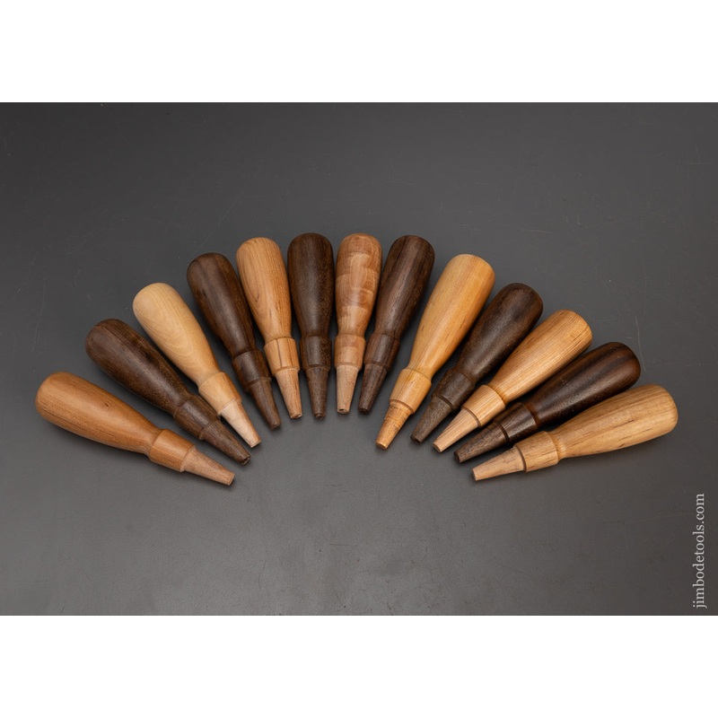 13 New LIE NIELSEN Chisel Handles in Rosewood & Hornbeam – 115505