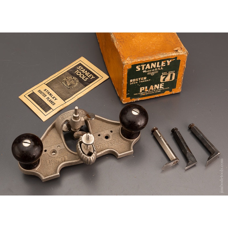 STANLEY No. 71 Router Plane 100% Complete in Box – 104116
