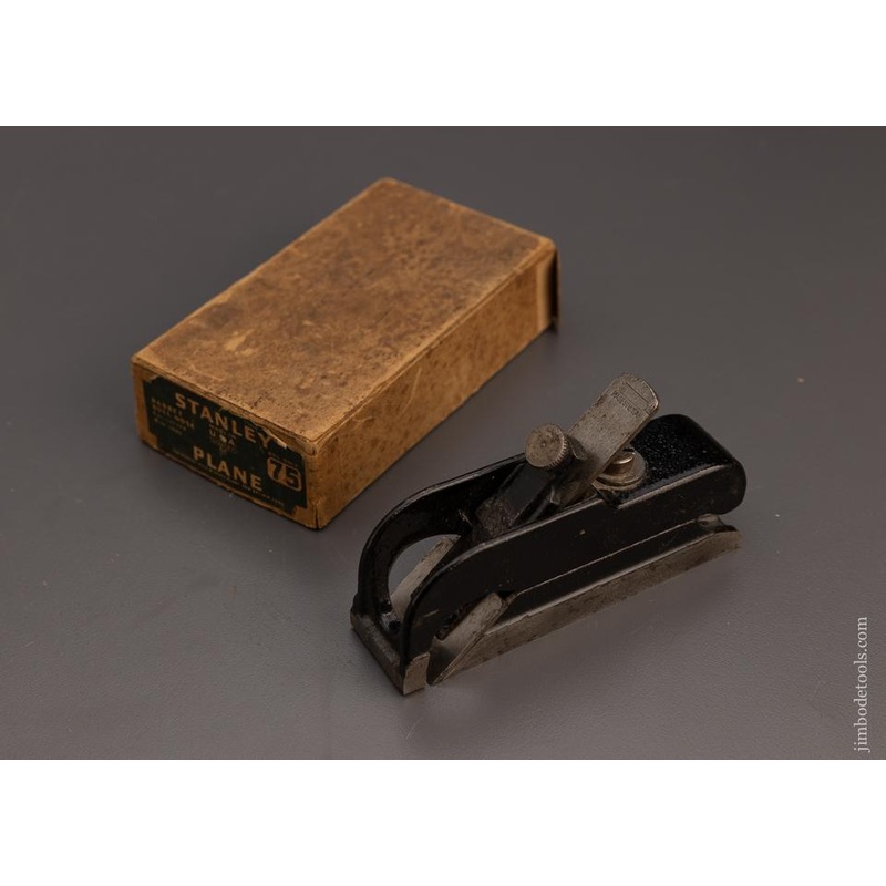STANLEY No. 75 Bullnose Rabbet Plane Near Mint in Box – 100491