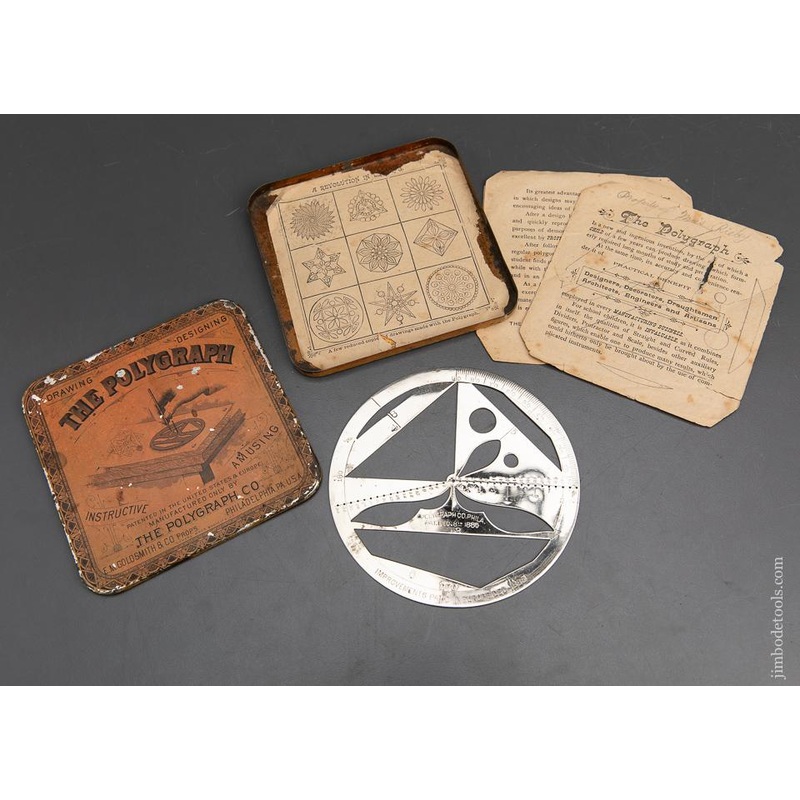 THE POLYGRAPH Darfting & Drawing Tool Mint in Box with Instructions. – 94755U