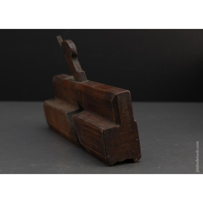 1 3/16 inch Wide Crispy Complex Moulding Plane by KING & PEACH HULL circa 1848-64 GOOD+ – 92840