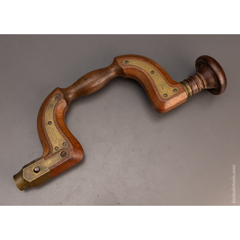 Very Rare BOOTH MILLS & CO. Plated Beech Bit Brace – 114516