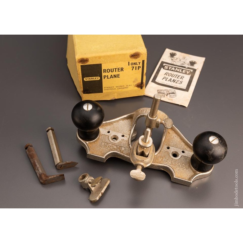 100% Complete! STANLEY No. 71 Router Plane Mint in Box – 99720