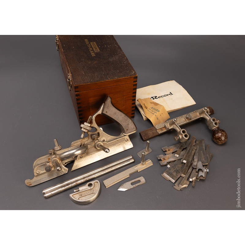 100% Complete RECORD No. 405 Combination Plow Plane  in Original Box – 109449