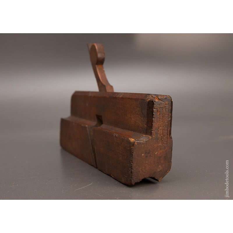 4 STAR **** 18th Century 10 Inch Yellow Birch Moulding Plane by E. NEWELL LANESBORO – EXCELSIOR 113848