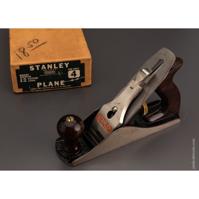 STANLEY No. 4 Smooth Plane Near Mint in Box – 103608