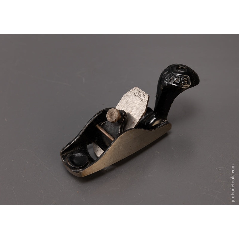 STANLEY No. 100 1/2 Round Bottom Tail Handle Block Plane Near Mint – 110045
