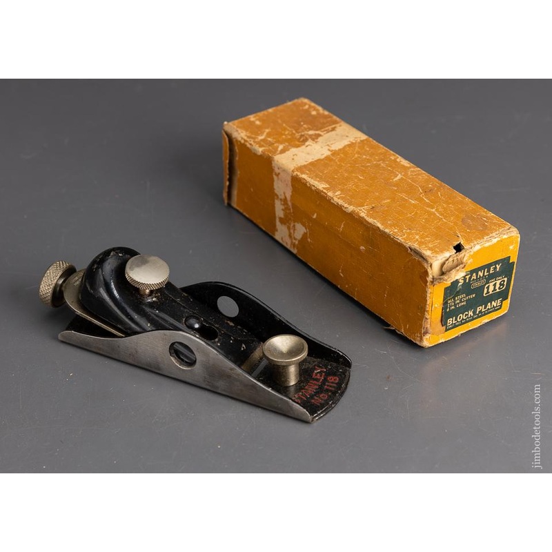 STANLEY No. 118 Low Angle Block Plane in Original Box – 95723