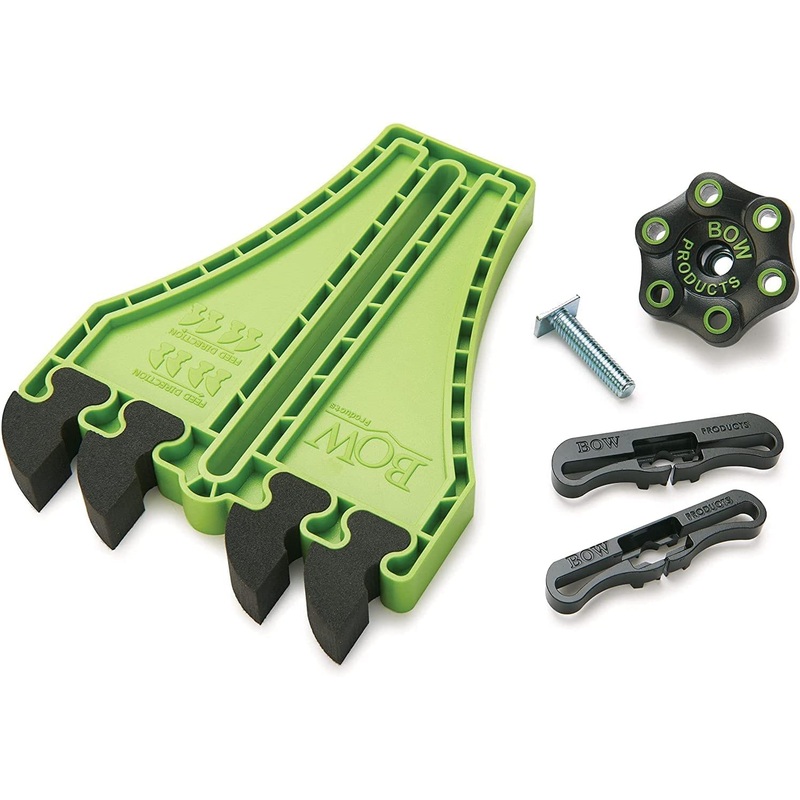 BOW Products Portable Saw Featherbaord FP5 – Featherboard for Tables Saws, Contractor Saws or Smaller Table Surfaces – EVA Feathers that Reduce