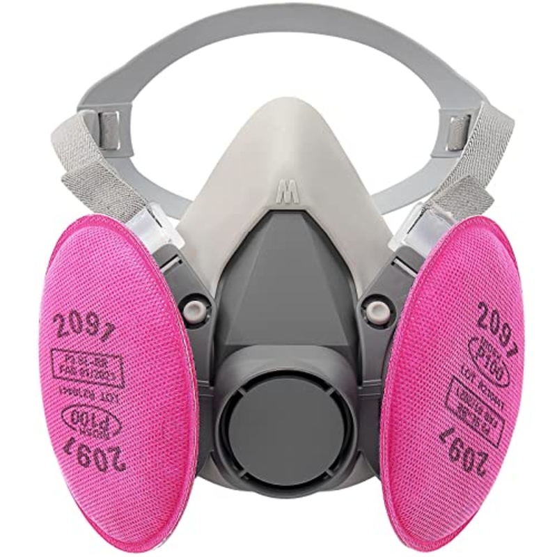 Reusable Respirator, MYGCCA Dust Respirator with Filter 2091 for Painting, Epoxy Resin, Asbestos, Particulate, Sanding, Machine Polishing and Other