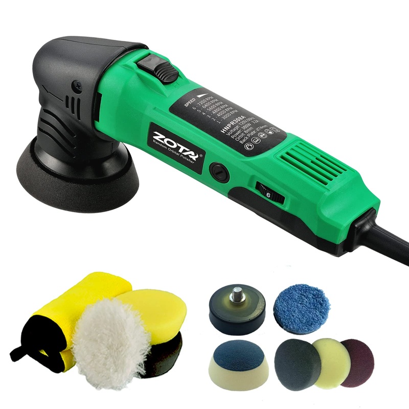 ZOTA Mini Polisher, 2-inch/ 3inch Car Buffer Polisher with 8mm Random Orbital,Car Polishers and Buffers for Car Detailing,Variable Speed Small Buffer
