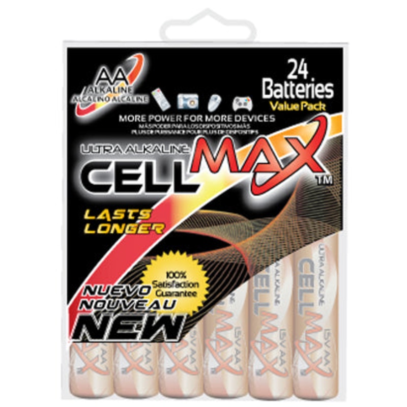 AA CELL MAX ALKALINE 24PCHARD PA