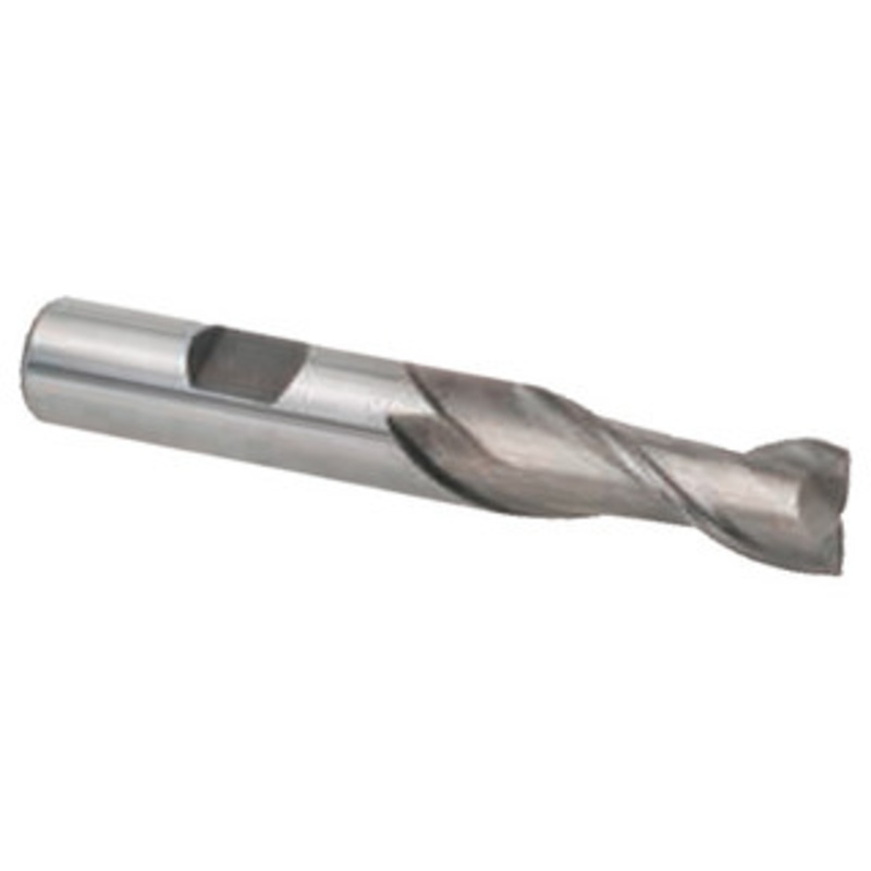 Premium 2 Flute HSS Single End Mill for Aluminum, 7/16 Mill Dia. – 46-451-1