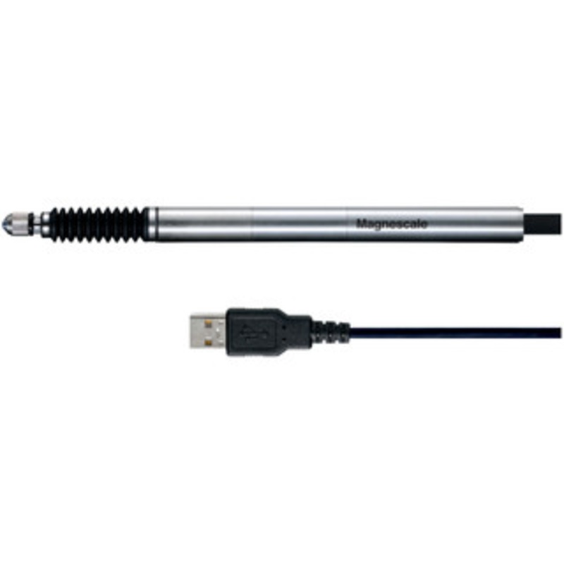 Magnescale DS800S Series Digital Gauge, USB Connection, 12mm Range, 0.1m Resolution, Right Angle, Vacuum Retract – DS812SLR