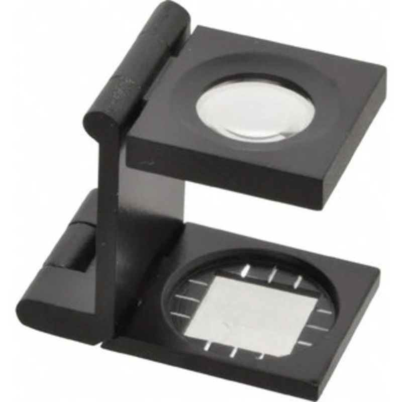 Value Collection Linen Tester Stand Magnifier 635B-10, 10X Magnification, 1/2 Lens Diameter, Style A – 50-343-3