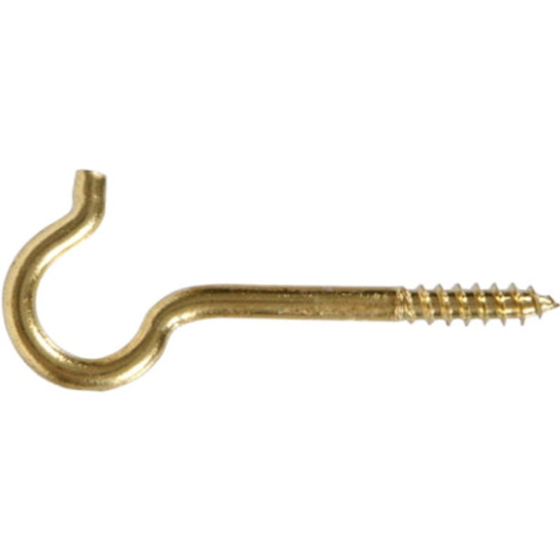 #12 SOLID BRASS CEILING HOOK