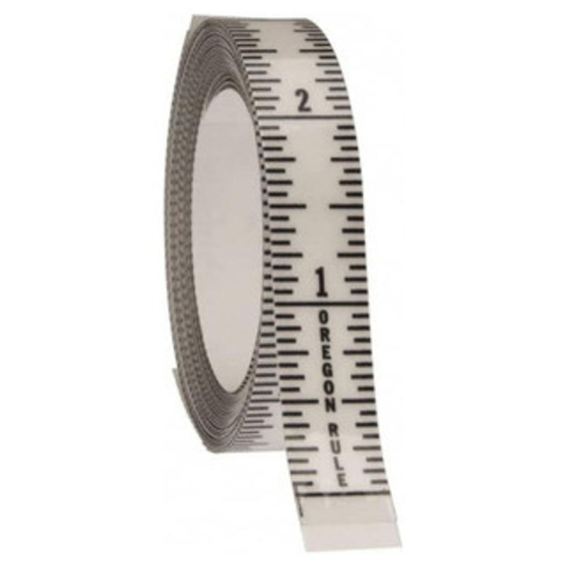 Mylar Adhesive Backed Rule, Vertical, Top to Bottom, 1/16 Grad., 9 ft. Length, 1/2 Width, Clear – 32-772-6