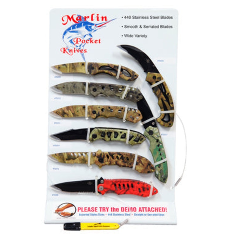 Alco Manufacturing 8-1/2 Camouflaged Knife – Serrated