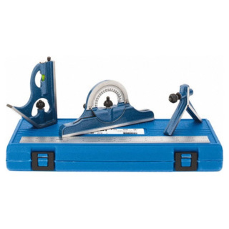 SPI 12 Combination Square 4pc. Set, 16R with Cast Head – 30-228-1