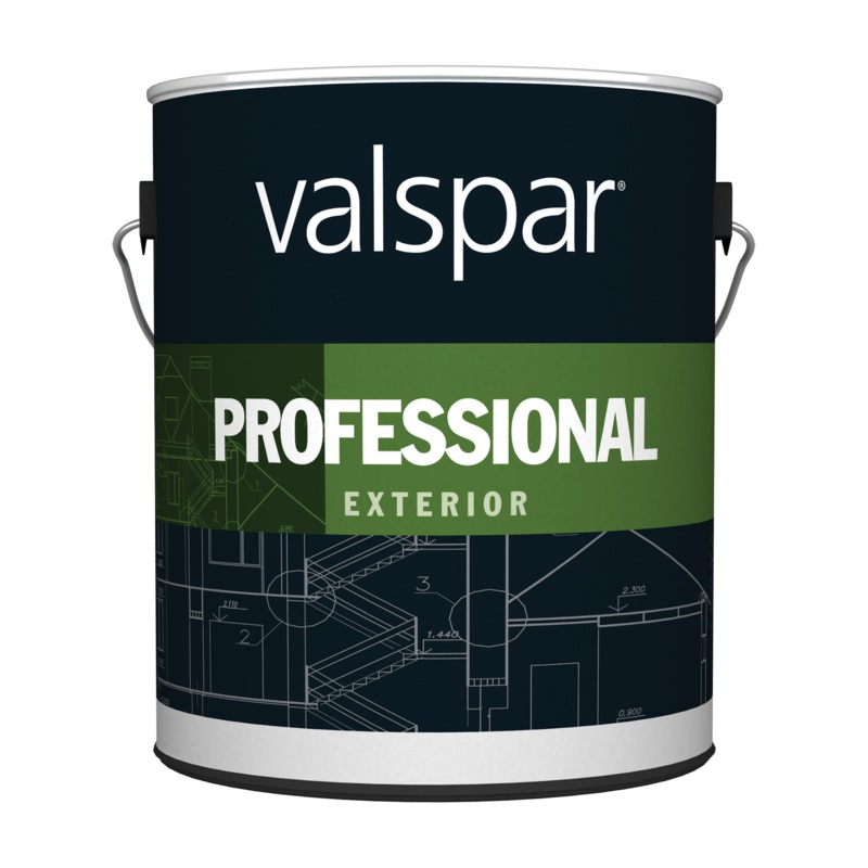 Valspar Professional Exterior Paint 1 Gallon Flat Light Base