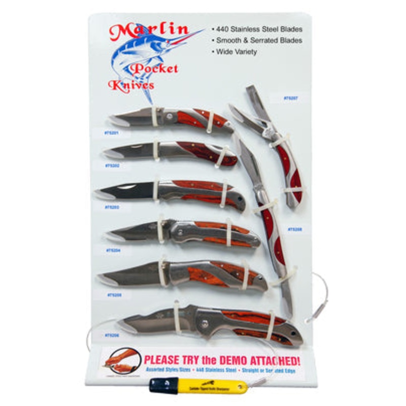 Alco Manufacturing 3-1/2 Stainless Wood Inlay Knife  2 Blade