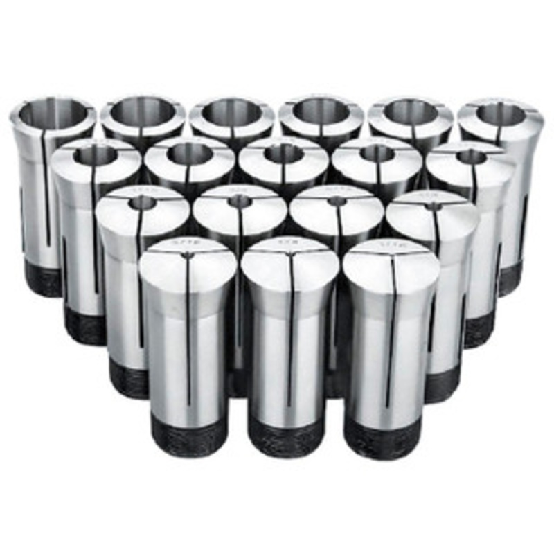 Precise 5C Round Collet Set, Inch, 17 Pieces, 1/16 to 1-1/16 by 16ths – 3900-0013