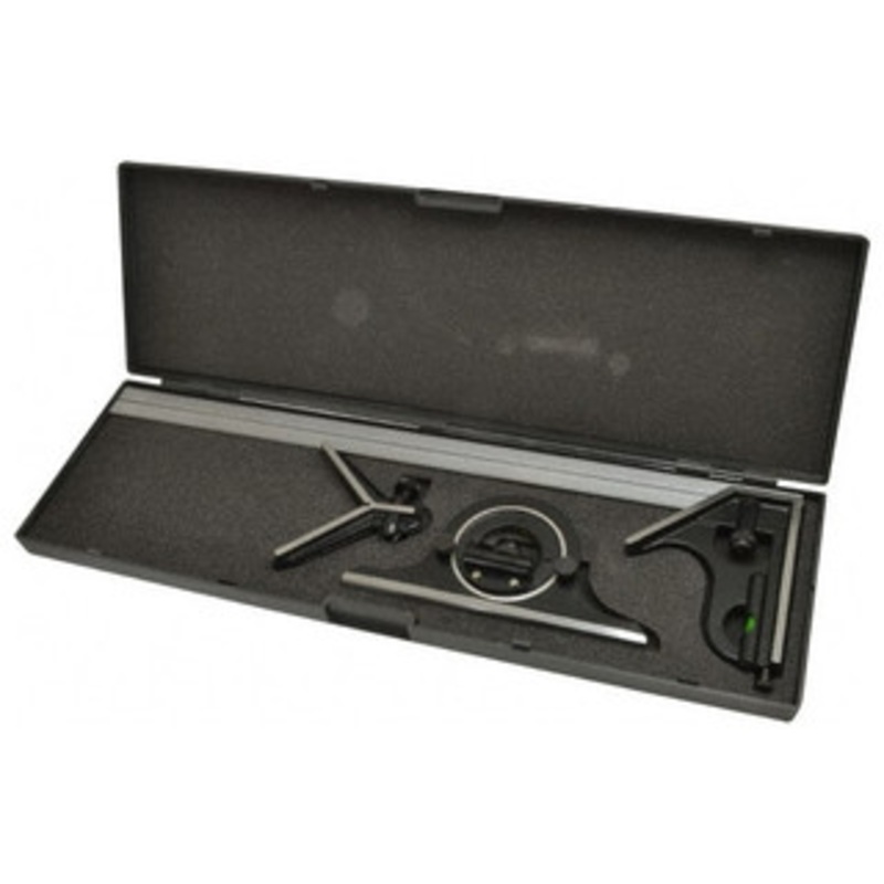 SPI Combination Square Set, 4 Piece, with Hardened Steel Head, 18 16R – 13-378-5