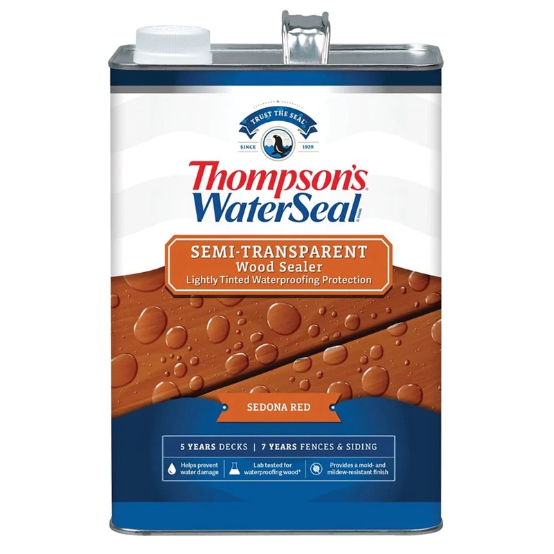 Thompsons WaterSeal Semi-Transparent Wood Sealer Sequoia Red 1 Gal
