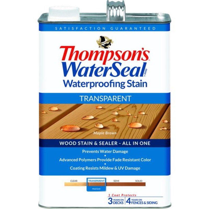 Thompsons WaterSeal Transparent Waterproofing Stain, Maple Brown 1 Gallon