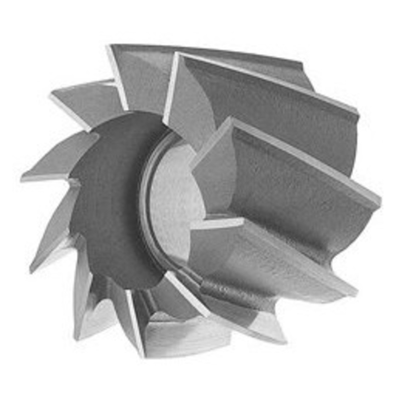 TMX HSS Shell End Mill, 2-1/2 Mill Dia., 1 Hole Size, 1-5/8 LOC, 10 Flutes – 5-450-030