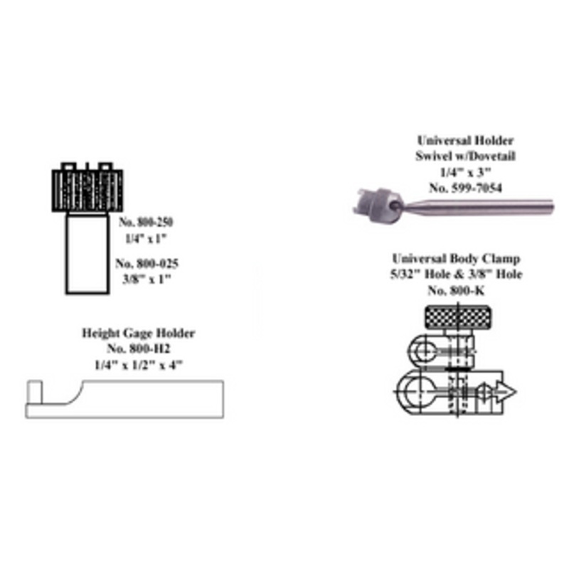 Mahr Mounting Shaft w/ Dovetail 3/8 x 1 – 800-325