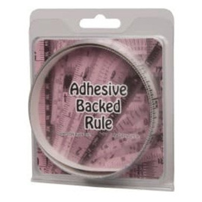 Mylar Adhesive Backed Rule, Horizontal, Right to Left, 1/16 Grad., 3 ft. Length, 1/2 Width, Clear – 32-692-6