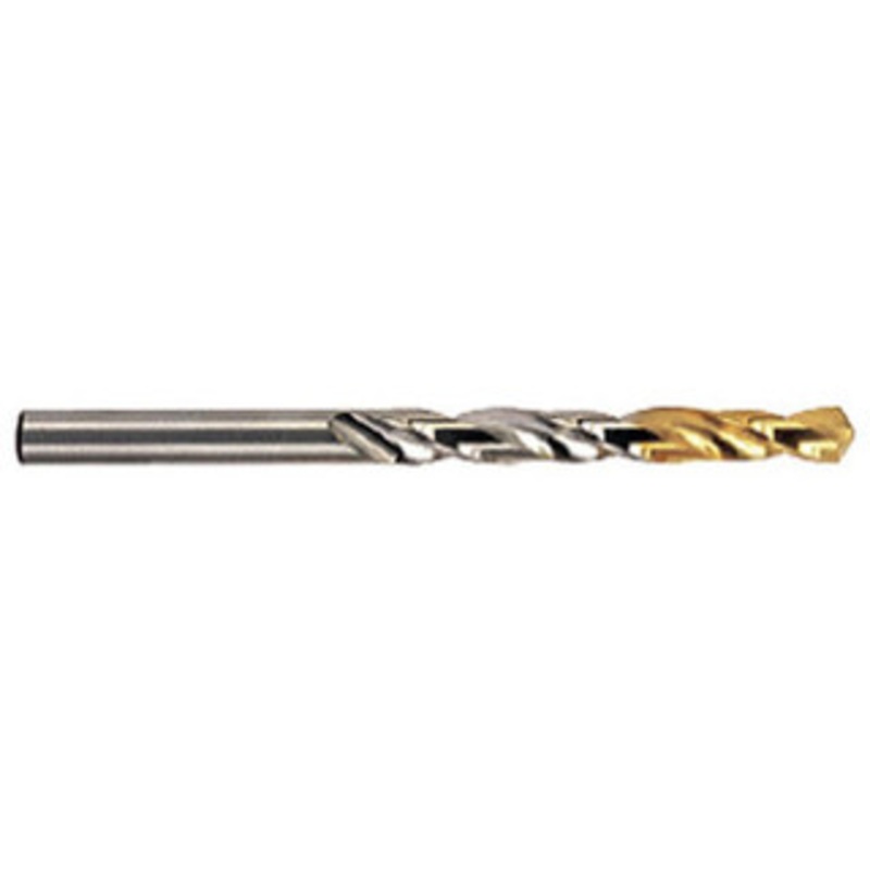 YG-1 Gold P-Coated H.S.S. Steel Jobber Length Drills, 135 Split Point Right Hand, Size 1/2 (Pack of 10) – 182032