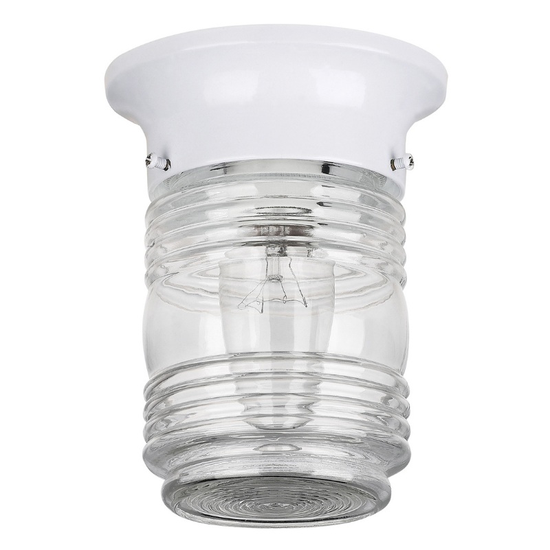 Outdoor Light – Canarm White Jam Jar Style IOL105WH