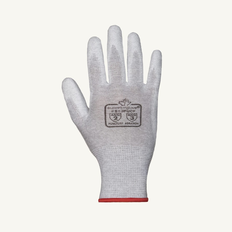 Electrostatic Dissipative Gloves – Superior Touch PU-Coated Nylon, Non-Marring, S13PUCF