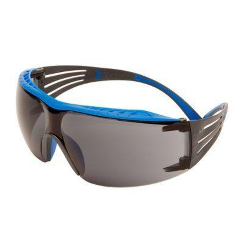 Protective Glasses – 3M SecureFit Protective Eyewear 400 Series, Grey Scotchgard Anti-fog lens, Blue/Grey, SF402XSGAF-BLU