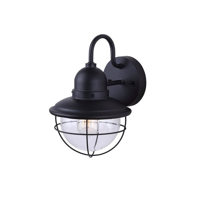 Outdoor Light – Canarm LOHAN 1-Light Down Light IOL254BK